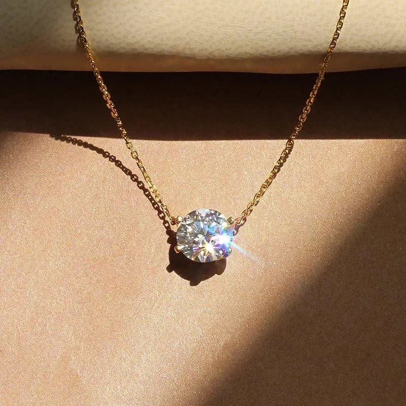 Collar solitario con cristal, vista 5