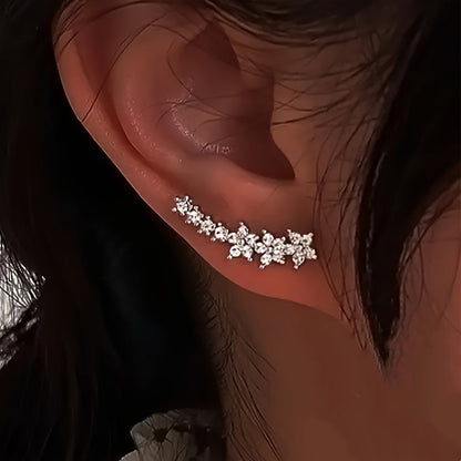 Pendientes trepadores de flores, vista 5
