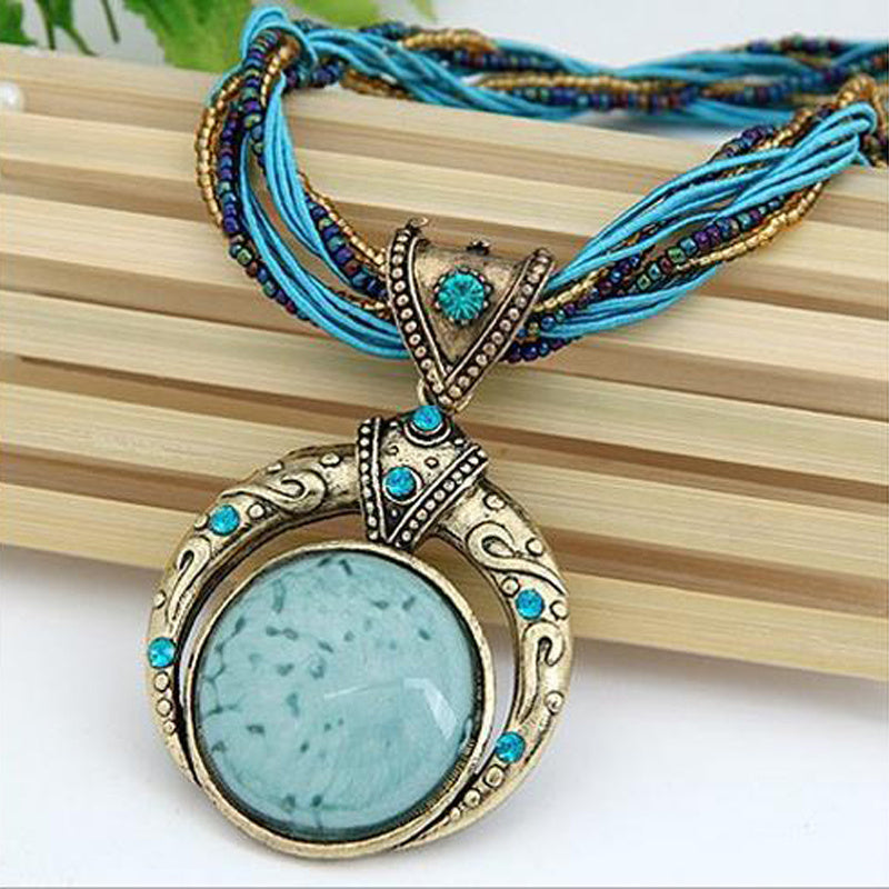 Collar boho con colgante, vista 7