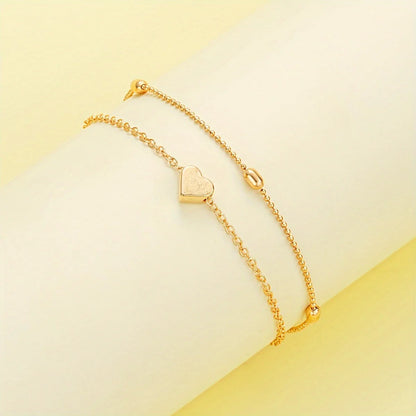 Conjunto de collar y pulsera con corazón, vista 4