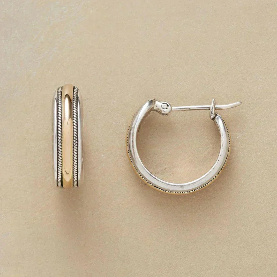 Aros vintage plateados