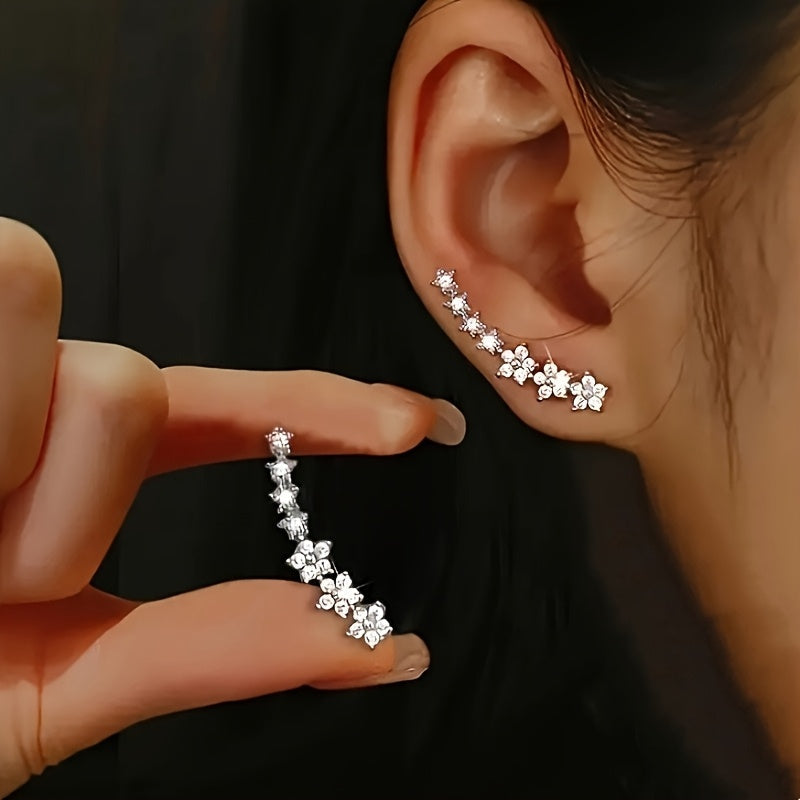 Pendientes trepadores de flores