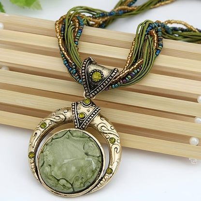 Collar boho con colgante, vista 4
