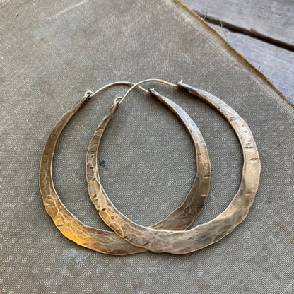 Aros vintage martillados