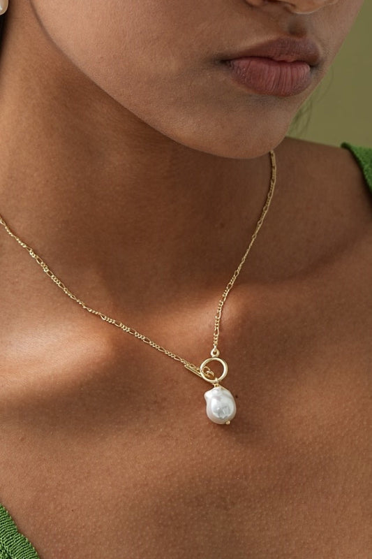 Collar con perla en forma de gota, vista 2