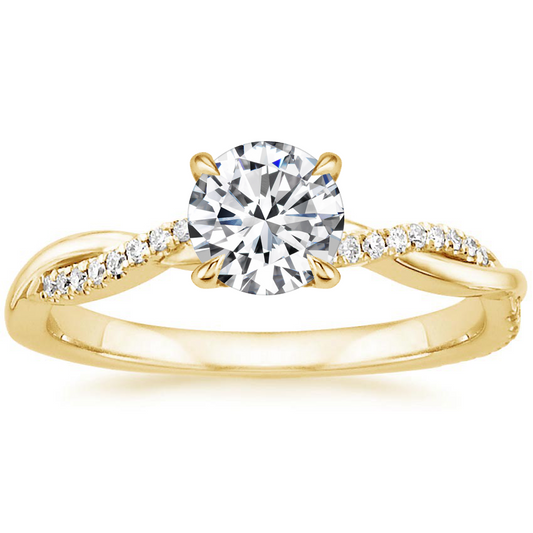 Anillo solitario con circonitas, vista 2