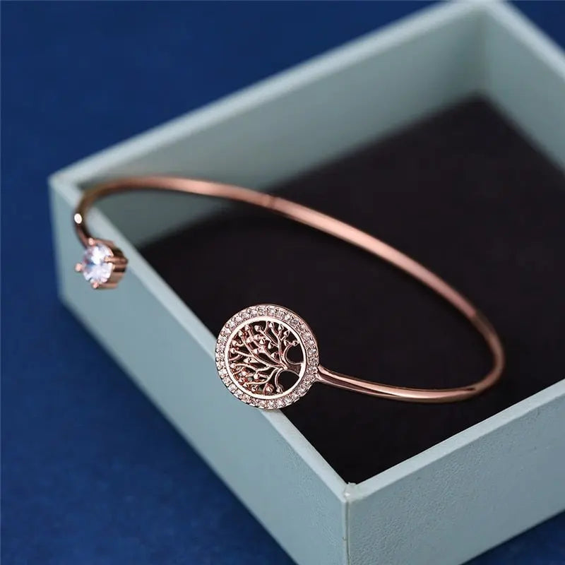Pulsera ajustable de árbol de la vida