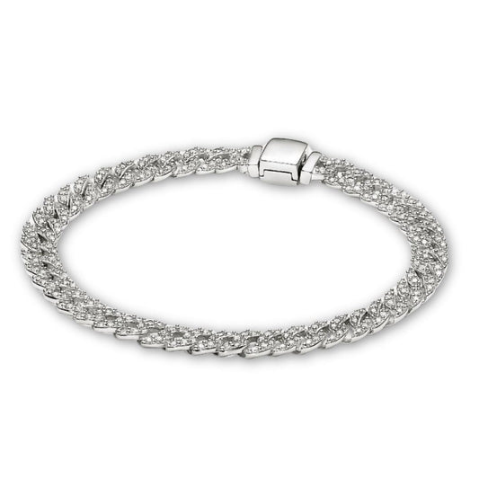 Pulsera de eslabones cubanos con circonitas, vista 2