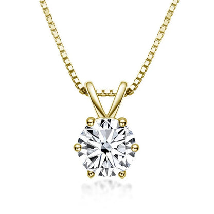 Collar con colgante solitario