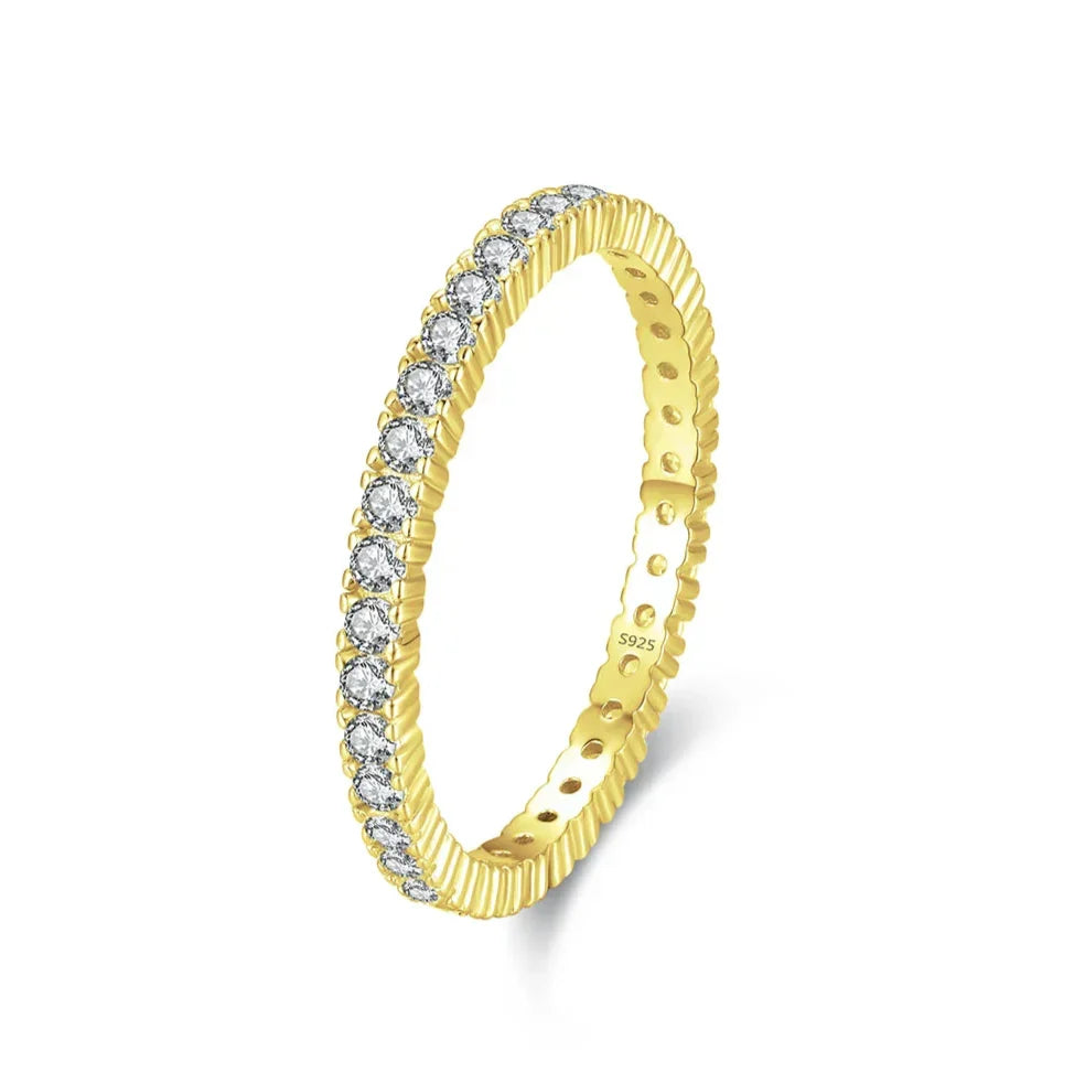 Anillo fino de circonitas, vista 4
