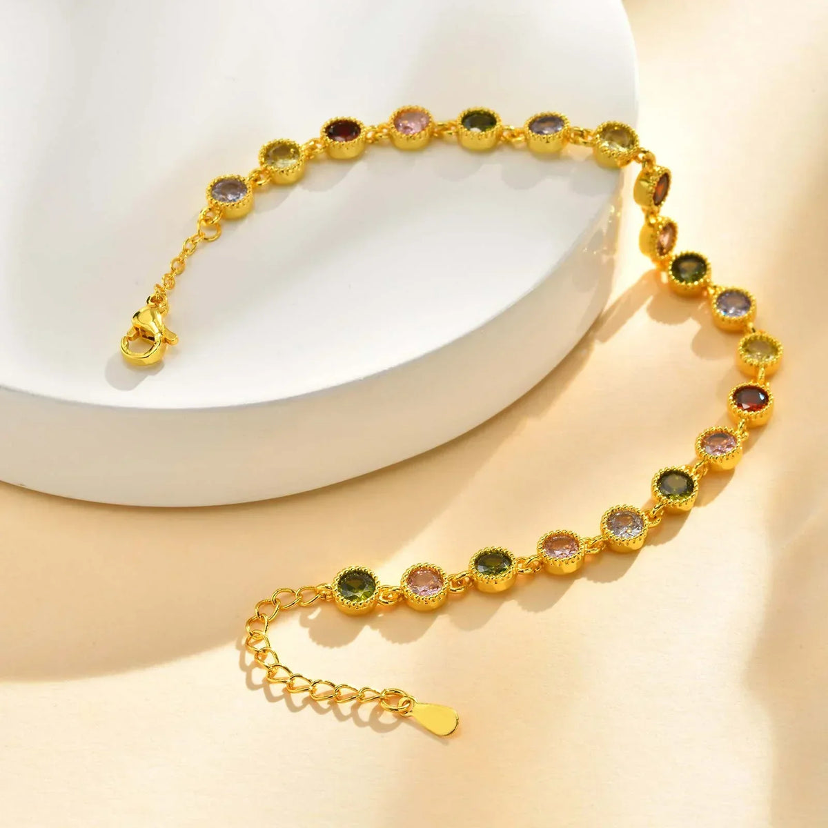 Pulsera de abalorios arcoíris, vista 3