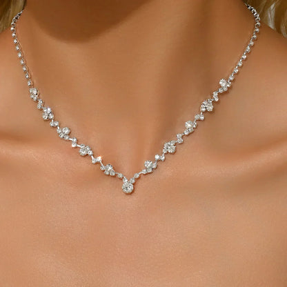Collar de novia con circonitas