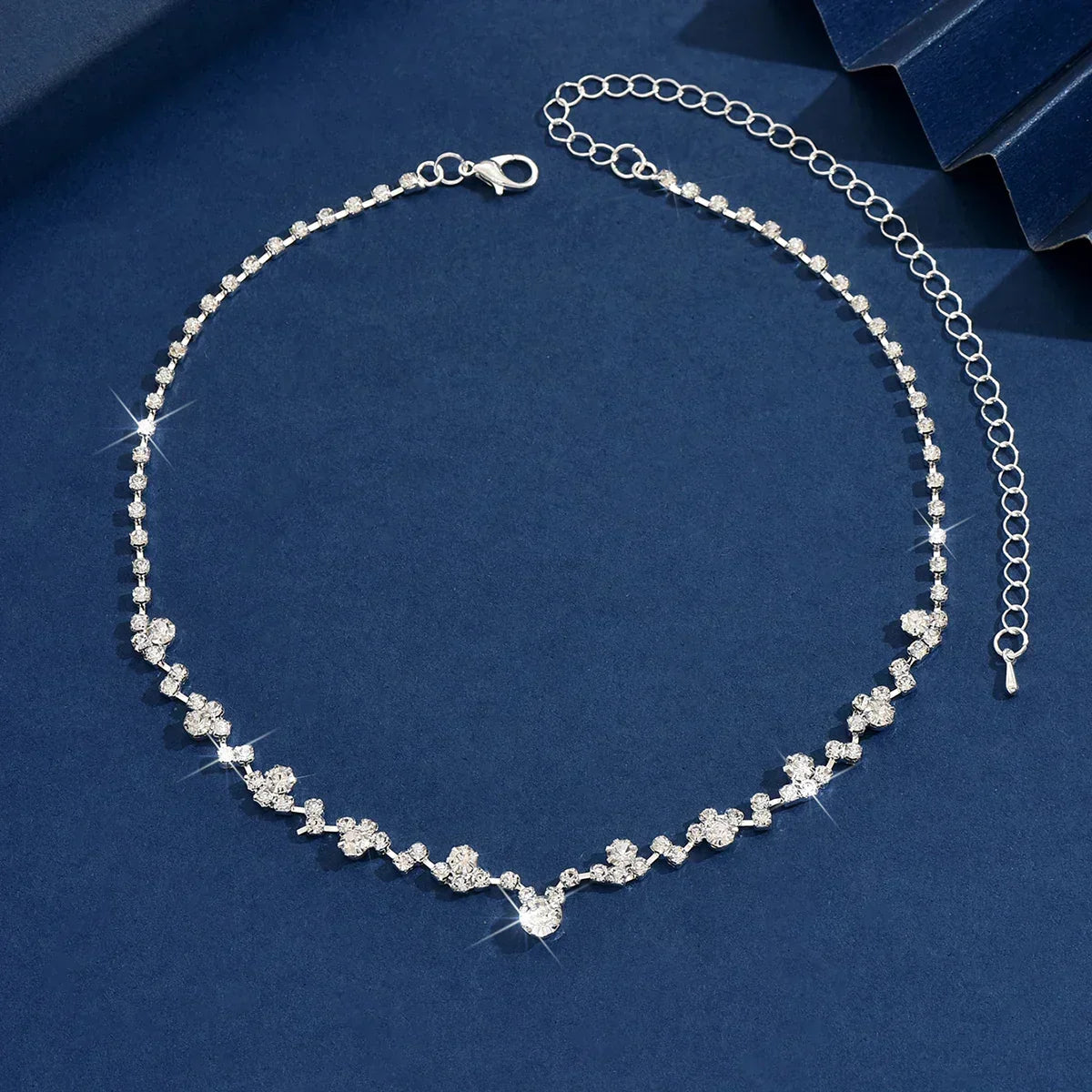 Collar de novia con circonitas, vista 3