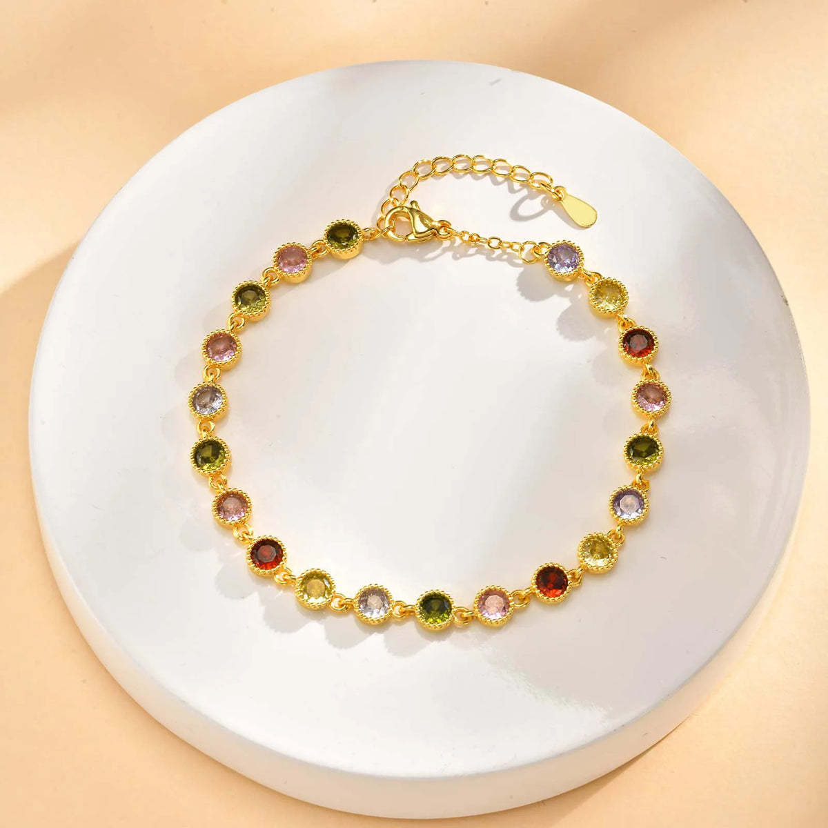 Pulsera de abalorios arcoíris, vista 2
