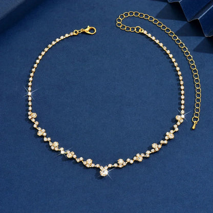 Collar de novia con circonitas, vista 4