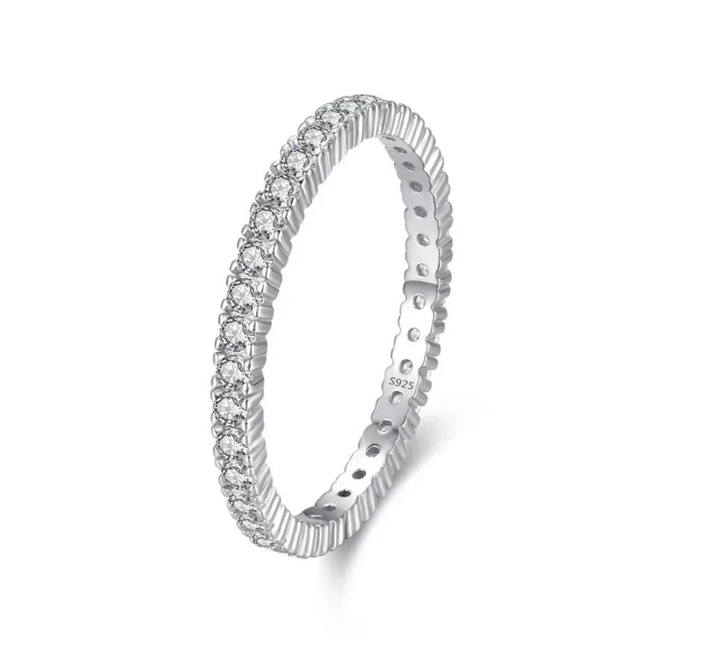Anillo fino de circonitas, vista 5