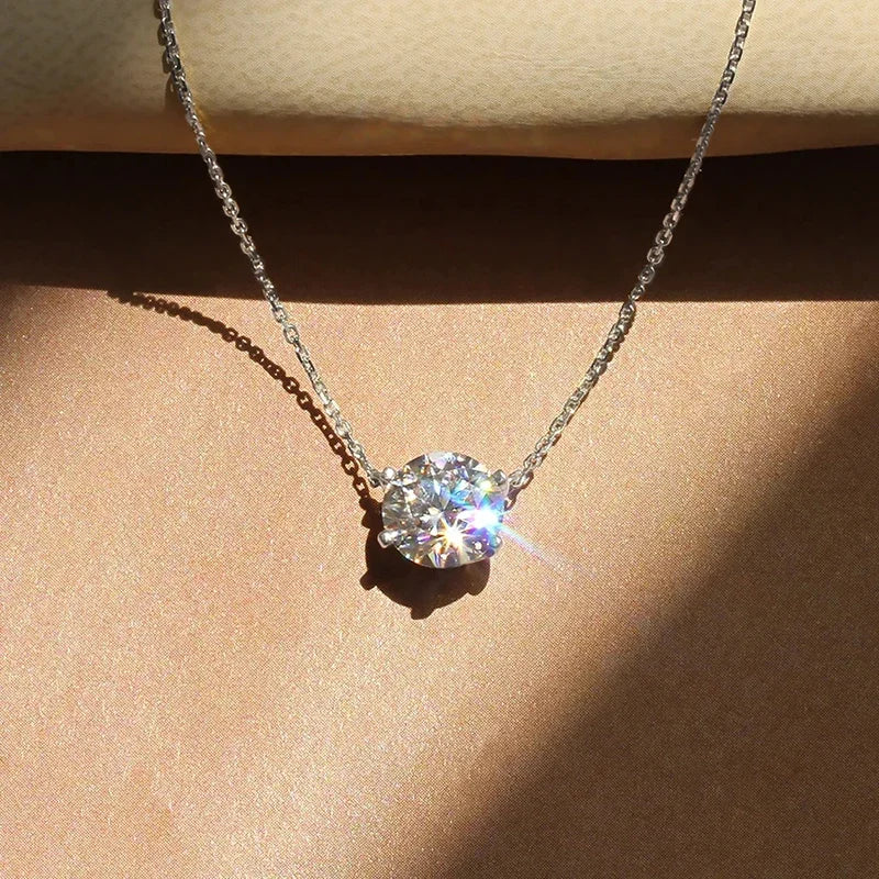 Collar solitario con cristal, vista 4