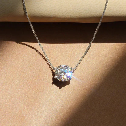 Collar solitario con cristal, vista 4