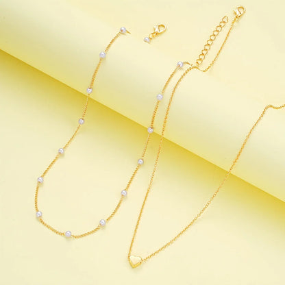 Conjunto de collar y pulsera con corazón, vista 3