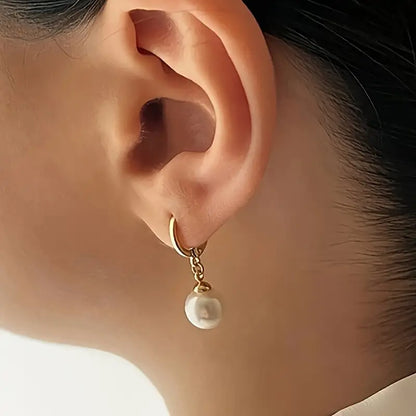 Conjunto de collar y pendientes de perla, vista 5
