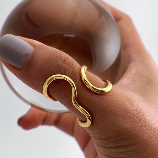 Anillo ondulado asimétrico