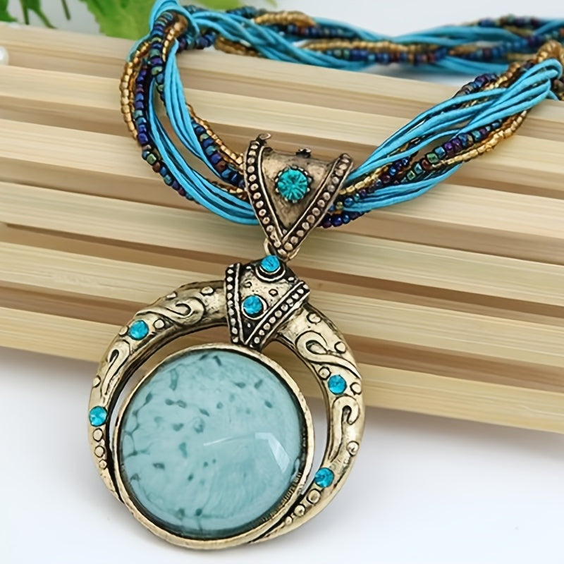 Collar boho con colgante, vista 2