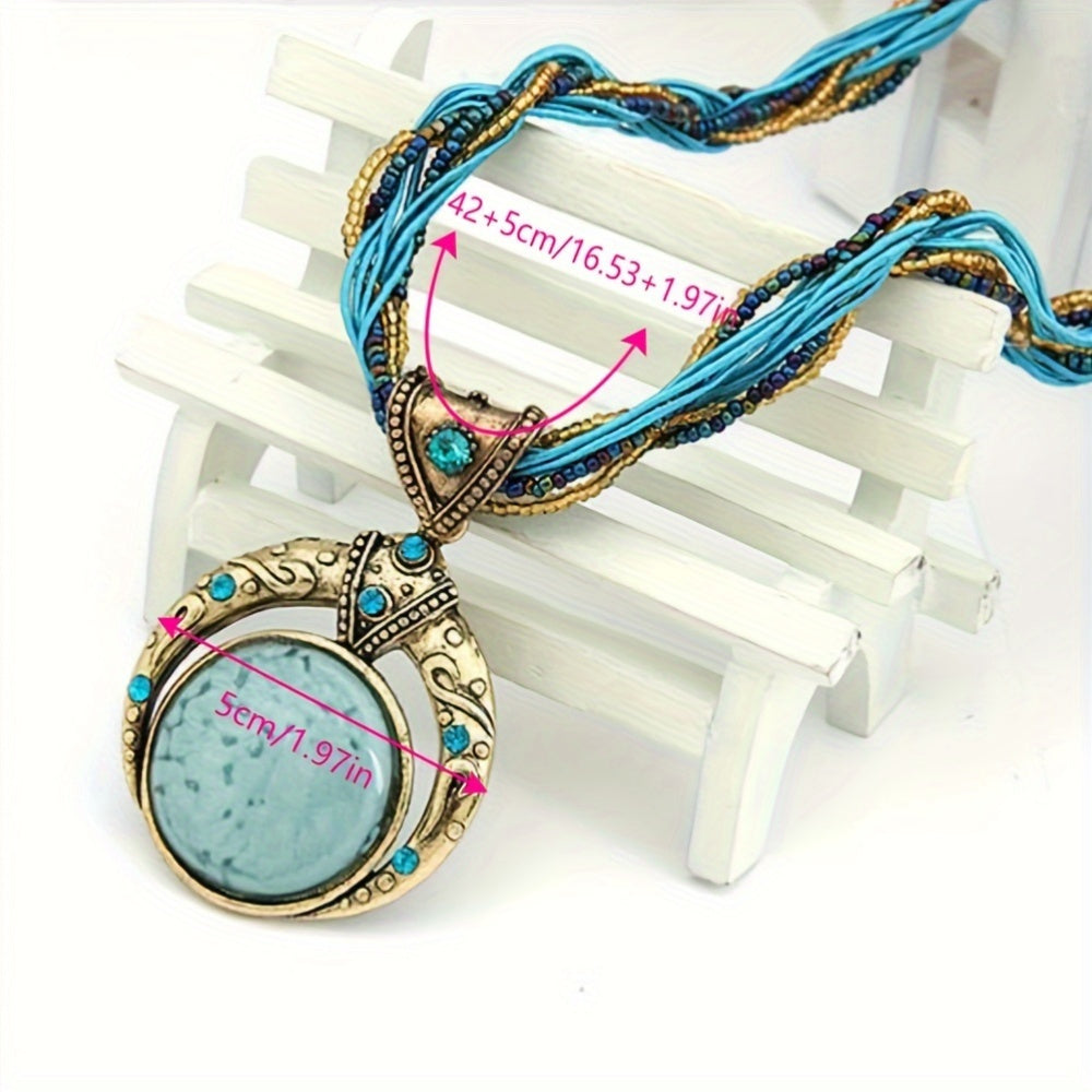 Collar boho con colgante, vista 8