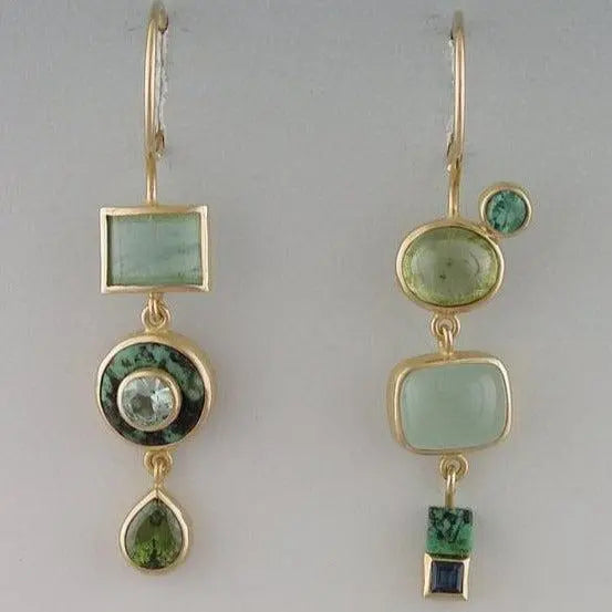 Pendientes vintage verdes