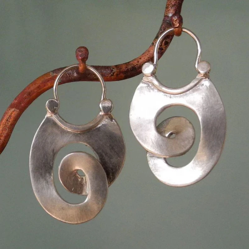 Pendientes vintage plateados