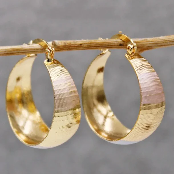 Aros anchos dorados