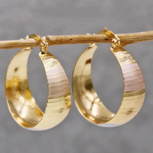 Aros anchos dorados