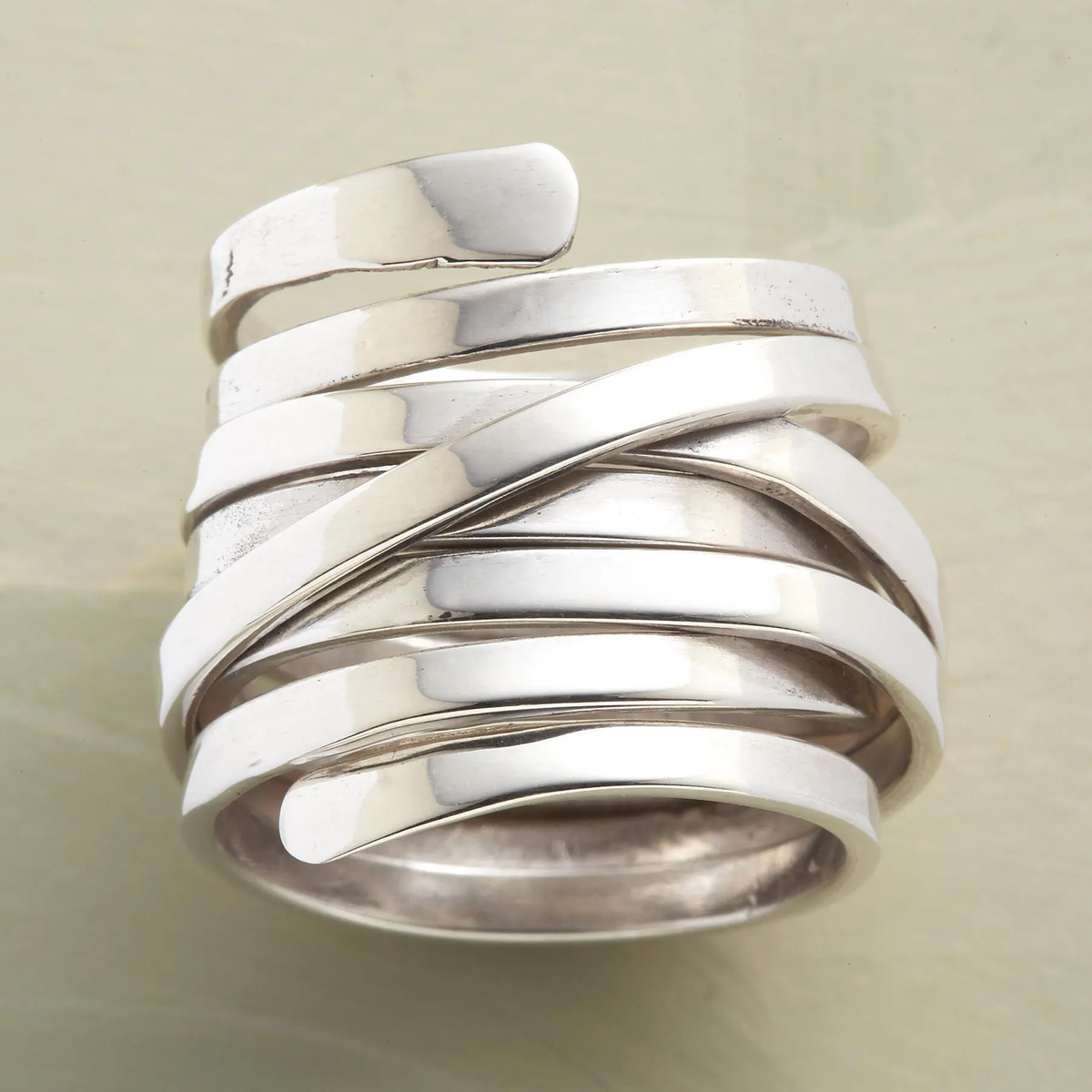 Anillo vintage plateado