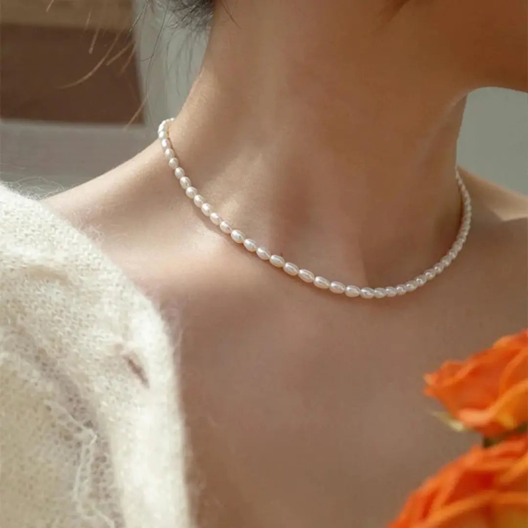 Collar de perlas fino