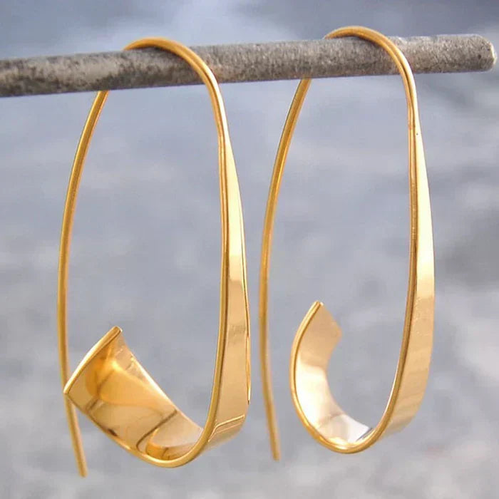 Pendientes vintage en espiral