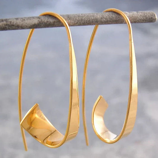 Pendientes vintage en espiral