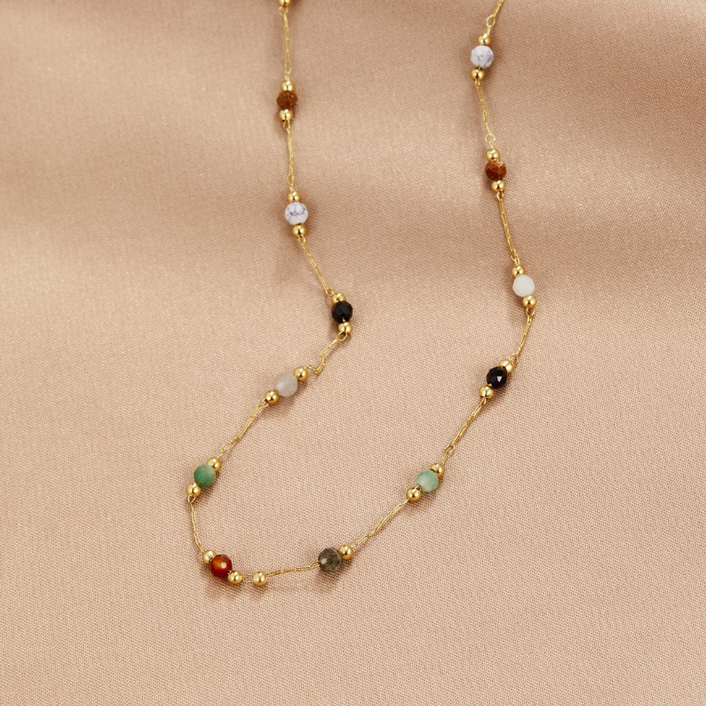 Collar minimalista con piedra, vista 9