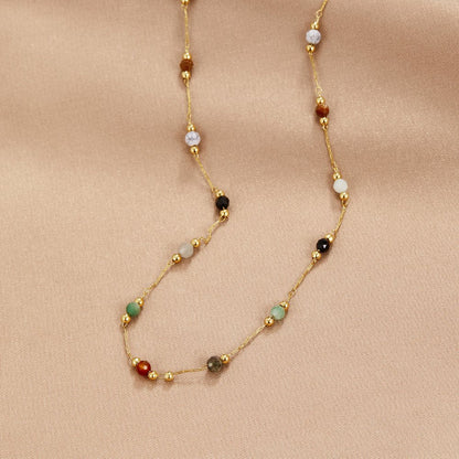 Collar minimalista con piedra, vista 9