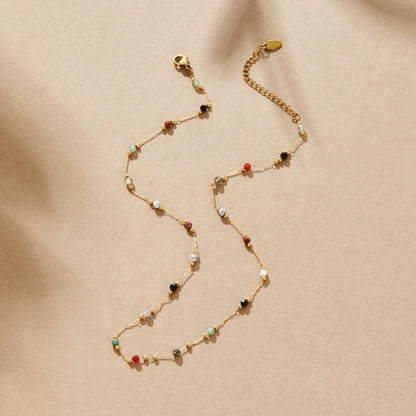 Collar minimalista con piedra, vista 7