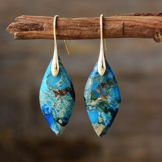 Pendientes de gota con piedra